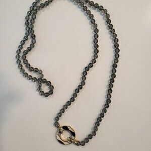 Lovely Stranded Necklace adorned with Crystal inlayed Pendant